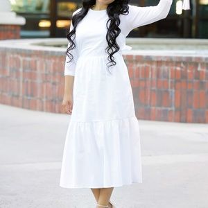 Forever 21 White Bow Back Dress